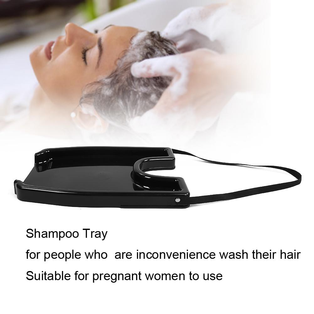 Shampoo Tray Hair Washing Tools Portable Household Shampoo Basin for Pregnant WomenBlack