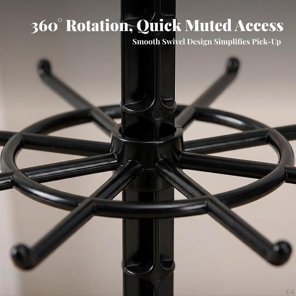 Desktop Keychain Display Rack | Compact Tabletop Organizer, Rotating Jewelry