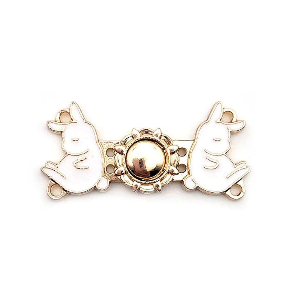 Flowers/cats Pants Tighten Waist Brooches Buckle Pins Waist Clip Adjustable Snap Detachable Button for Jeans Dress