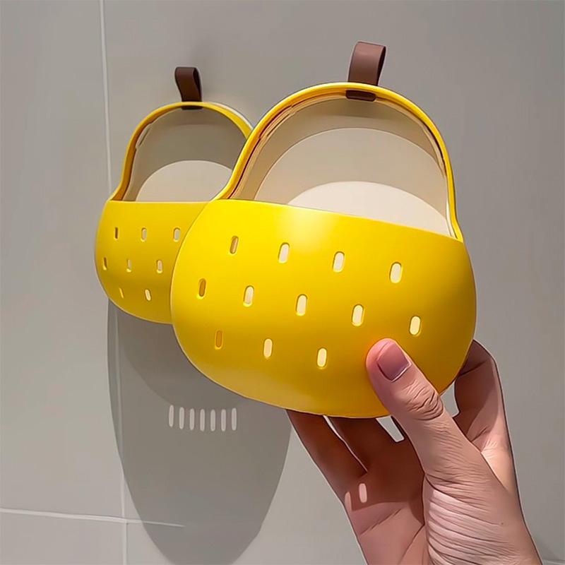 Magnetic Wall-Mounted Kitchen Organizer: Multi-Function Shelf and Storage Basket