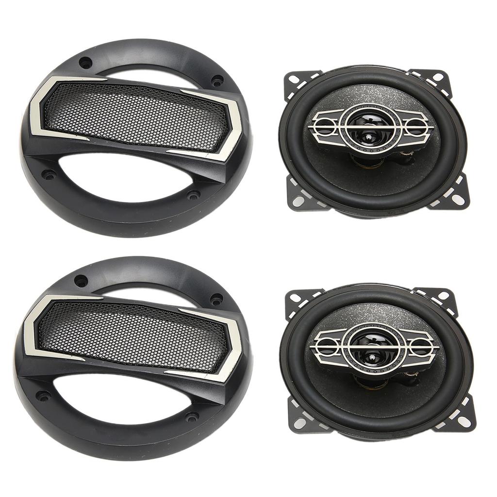 2 Pcs Car Coaxial Speakers 300W Full Range Bass 4 Ohm 4 Inch Stereo Car Sound Loudspeaker Vehicle