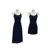 Black suspender floral dress women's early spring new super good-looking hot girl small waist and thin skirt
