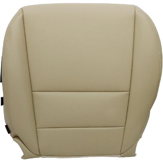 Driver Side Bottom Replacement Leather Seat Cover Tan Compatible with Acura MDX 2007 2008 2009 2010 2011 2012