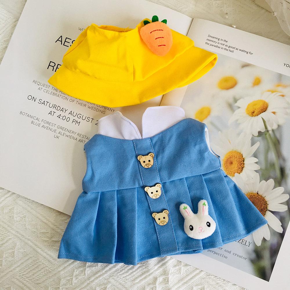 30cm Lalafanfan Kleidung Gelbe Ente Zubehör Plüschtier Entenkleidungsset Cartoon Stofftiere Flauschige Enten Plüschtier Outfit fit 30cm duck