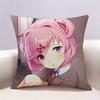 DDLC Natsuki Doublesided print Pillow Case Pattern Printed Pillowcase For Living Room Sofa Cushion Cover