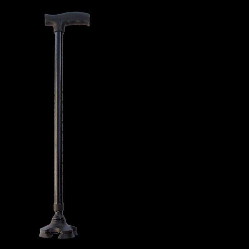 Kedenuo Aluminum Telescopic Quad Cane with T-Handle