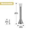 12er-Pack Türstopper mit Feder, gebürstetes Satin-Nickel, flexibler Türstopper mit Feder, Türhalter, Wandschutz, Hardware