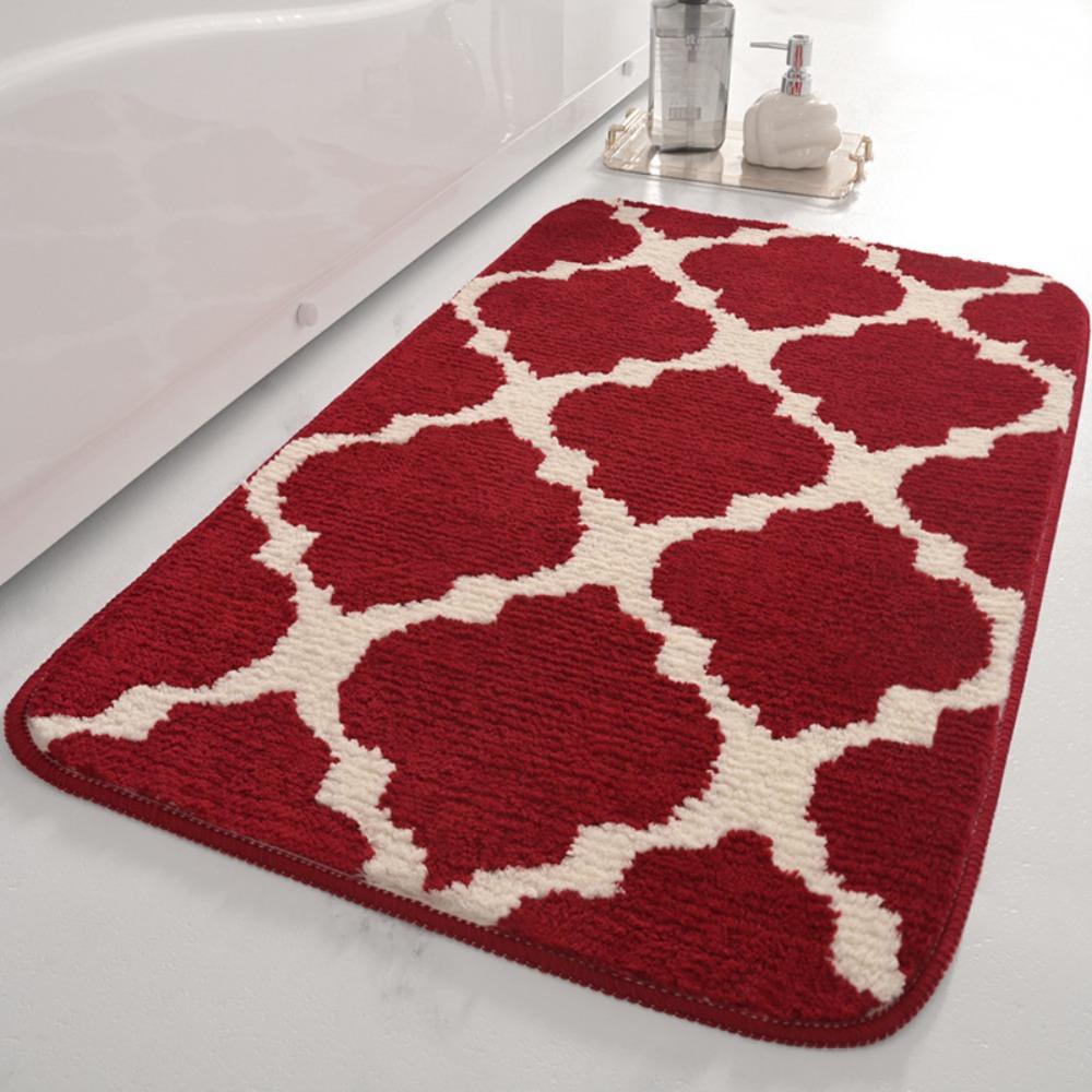 Sponge Bathroom Cashmere Thickening Mat Bath Non-slip Carpets In Wash Basin Bathtub Floor Rug Shower Room Doormat Memory Foam 3D Pad