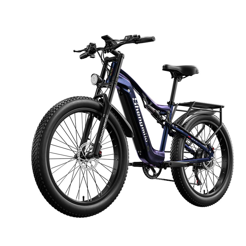 Shengmilo MX03 Electric Bike 26 Inch E-Mountain Bike E-Bike 840WH SAMSUNG Battery Electric Cycling with Fat Tire,BAFANG Motor 500W