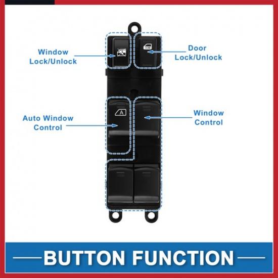 Front Left Side Power Window Switch for Subaru Forester 2007-2012 83071AJ030
