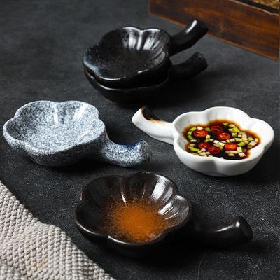 Creative Sauce Dish Household Ceramic Dipping Dish Japanese Tableware Sauce Dish Vinegar Dish Seasoning Dish Cute Sauce Dish