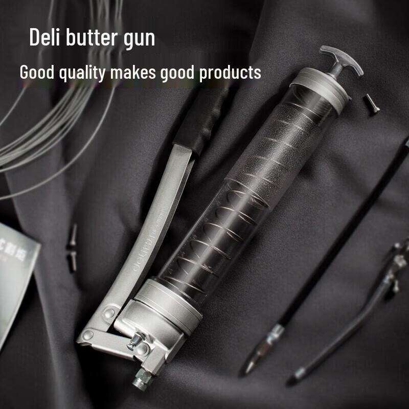 Deli Manual Grease Gun with Transparent Tube