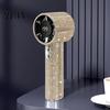 Rhinestone Handheld Fan with Digital Display, Turbo High Speed Portable Powerful Mini Fan, Quiet Operation Cooling for Outdoor Travel