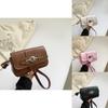 Chic Retro Pu Small Shoulder Bag For Women Trendy Crossbody With Stitching Details