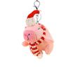 Cross Dressing Scarf Capybara Keychain PP Cotton Plush Animal Key Ring  Ornaments