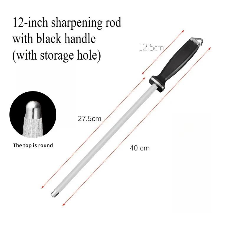Professional Grinding Tool Stick Stainless Steel Diamond Sharpening Honing Steel Knife Sharpener Rod