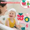 Interactive Suction Cup Bath Toy Set for Youngsters - Rotating Water Wheel, Fun Bathtub Play Toy, Durable ABS Material