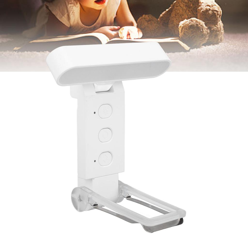 Reading Book Light USB Rechargeable Foldable LED 6 Brightness s 5 Colors Timer Eye Catching Clip On Reading Light for Bed