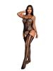 See Through Bodysuit One Piece Underwear Bodystocking Womens Sexy Transparent Open Crotchless Lingerie