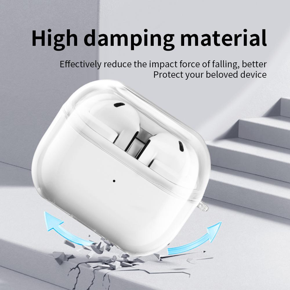 Transparent Earphone Case For Samsung Galaxy Buds 3 Pro Case PC Soft Silicone Clear Headphone Cover For Samsung Galaxy Buds 3Pro