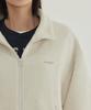 COVERNAT Wool Zip-Up Jacket Oatmeal