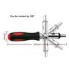Multi-function Ratchet Screwdriver Angle Variable 0-180 Degrees Can Be Turned Left and Right 1/4 Inch Hex Interface