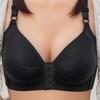 Plus Size Wire-Free Front Buckle Breathable Bra with Side Support