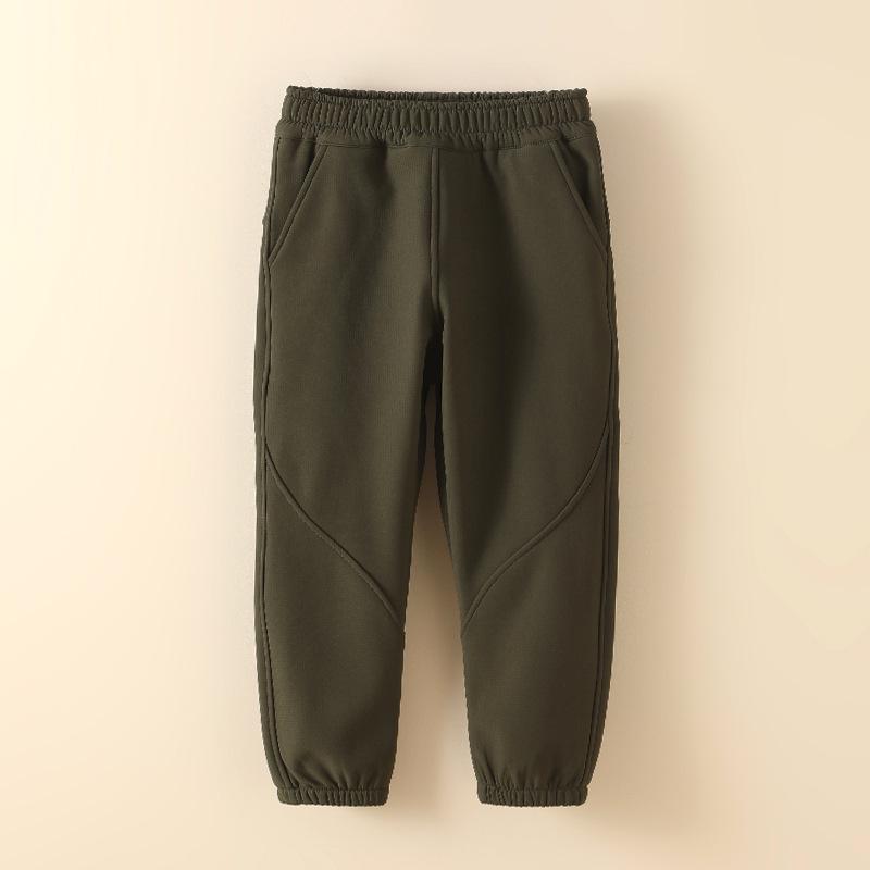 

Kids Thermal Windproof Waterproof Fleece-Lined Pants for Autumn Winter Size 140 темно-зелений колір