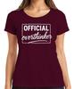 Overthinker Gift Introvert Thinker Birthday Ladies Tshirt