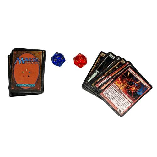 The world's smallest Magic: The Gathering exclusive collector's set, featuring Ajani vs. Nicol Bolas and Heroes vs. Monsters dueling decks and exclusi