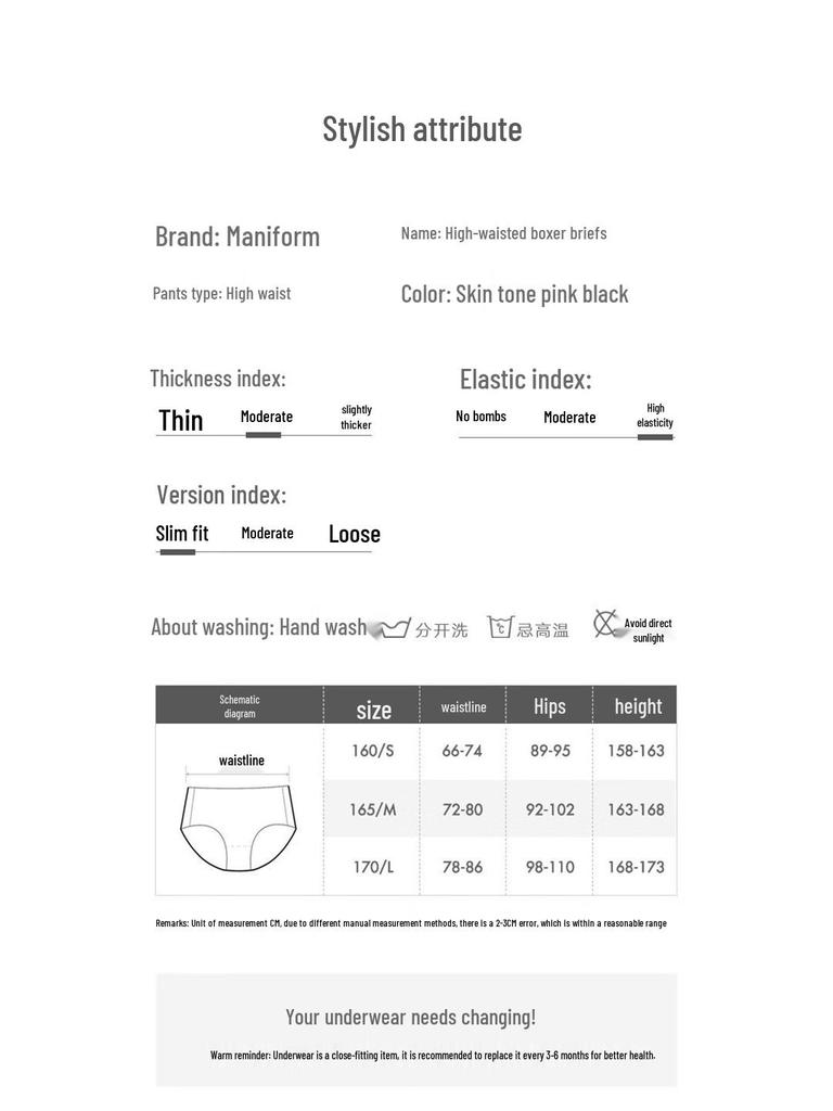 Maniform Women's High Waist Lace Shaping Briefs