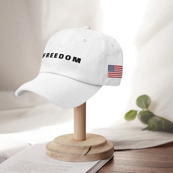 Retro Baseball Cap Adjustable Strap UV Protection Unisex Freedom Hat Sports Outdoor Activities Fishing Hat