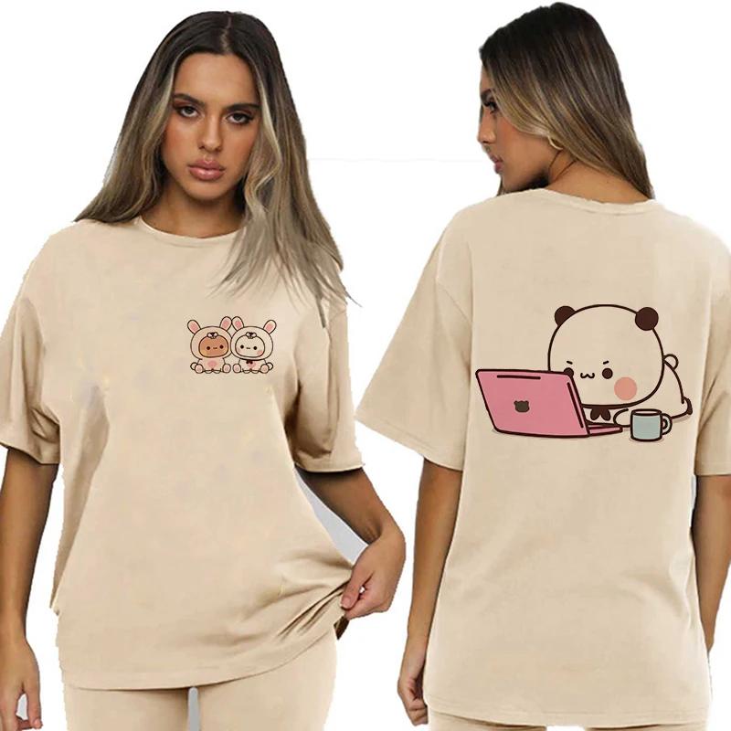 Bubu Dudu Velikost EU Topy Roztomilé tričko Manga Ženy Muži Legrační tričko Grafika Tričko pro volný čas Y2k Streetwear Kreslené gotické oblečení