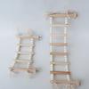 5/8 Steps Wood Ladder Pet Interactive Bird Parrot Toy Ladder for Hamster Cage Funny Grinding Stick Climbing Toy Bird Accessories