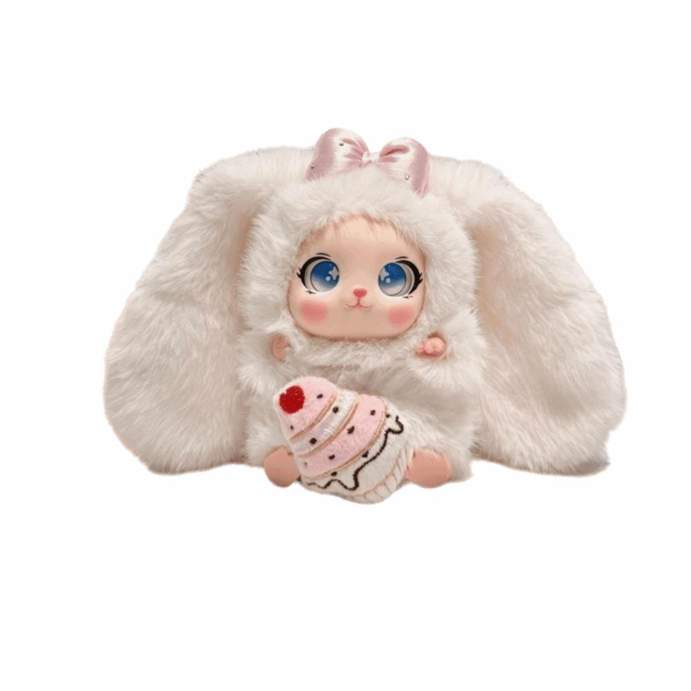Big Ear Rabbit Plush Keychain Ornaments Car Key Ring Cute Bunny Doll Pendant Gift For Girls