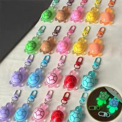 Resin Tortoise Key Chain Luminous Animal Keyring New Key Ring  Women Bag Decor