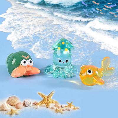 Mini Luminous Resin Marine Animals In The Dark Miniature Ornament For Fish Tank Garden Dollhouse Accessories