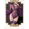 Man Desire Sexy Lingerie Sexy Perspective Onesie Pure Desire Flared Sleeve Lace Pajamas Deep V Hollow Uniform 9392