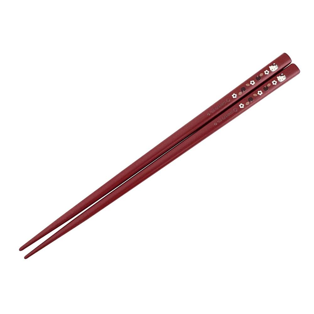 Sanrio  Hello Kitty  Chopsticks Painted 21cm Dishwasher Safe Goods Miscellaneous Hello Kitty Flower Apple Red Made in Japan 364538