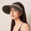 Straw Empty Top Hat Summer Outdoor Sunshade Sunscreen Hat Large Brim Sun Hat