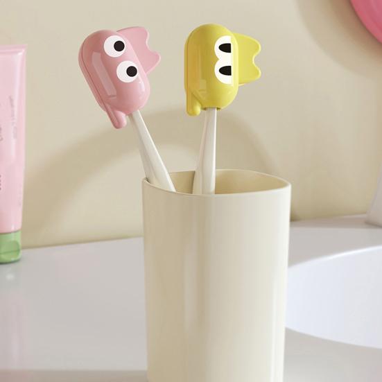 Zahnbürstenkopfschutzkappe Staubdichtes Kompaktes Design Tragbar Cartoon Katzenförmig