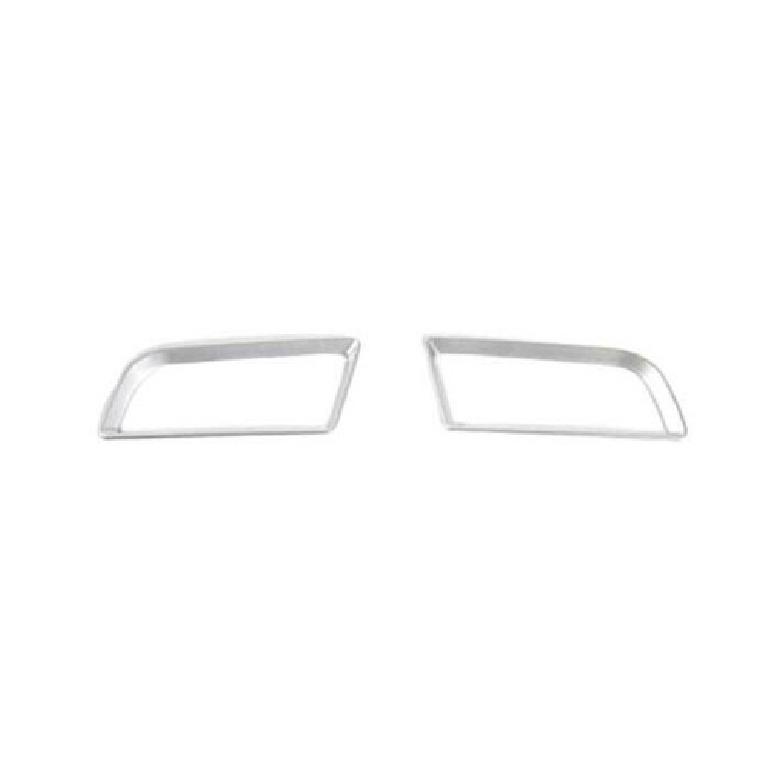 Console L&R Air Outlet Vent Cover Trim For Ford Mustang 2015- Matte Silver