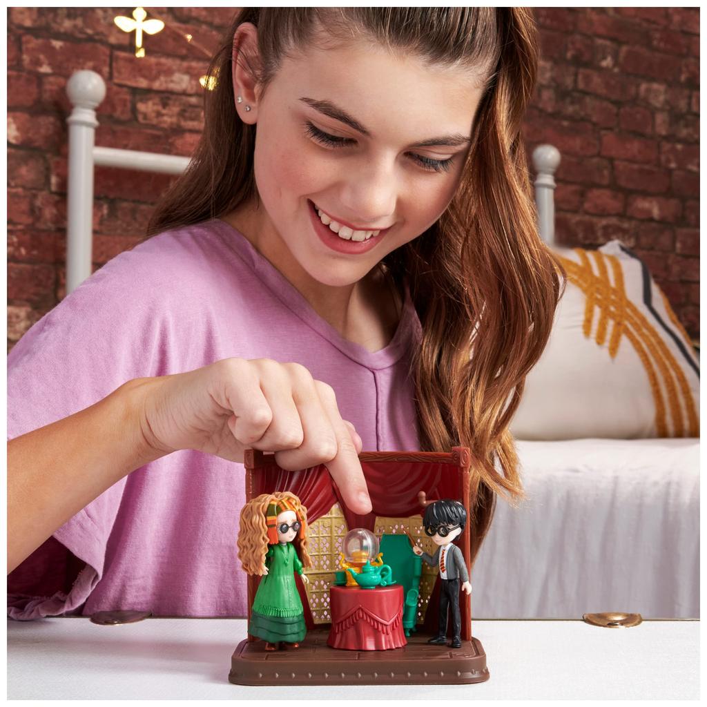Harry Magical Minis Hogwarts Divination 2 Exclusive Figures and 6 Easter Basket Kids Toys Potter, Classroom, Accessories, Gifts,
