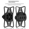 BENGGUO Bicycle Phone Mount Adjustable Silicone Elastic Strap Holder for 4.7-7.2 Inch Devices Bike Handlebar Bracket, Black