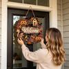 Wooden Halloween Hanging Ornament Set of 4