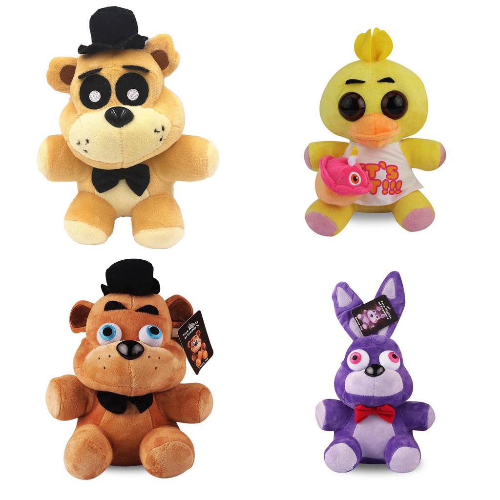Fnaf Five Nights At Freddy's Friends Plush Toy Soft Gift 18/25cm Yellow Brown Purple Blue Red White