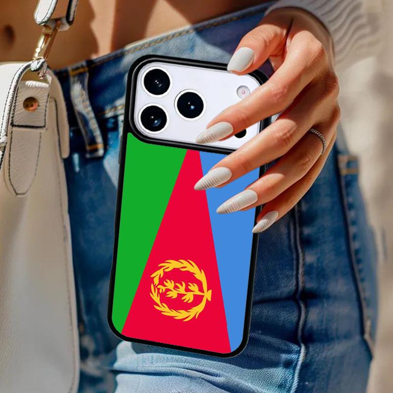 Eritrea Flag Phone Case For iPhone 17 Air 14 15 13 12 Max Cover For Apple 14 15 16 16e 11 Pro Max Plus