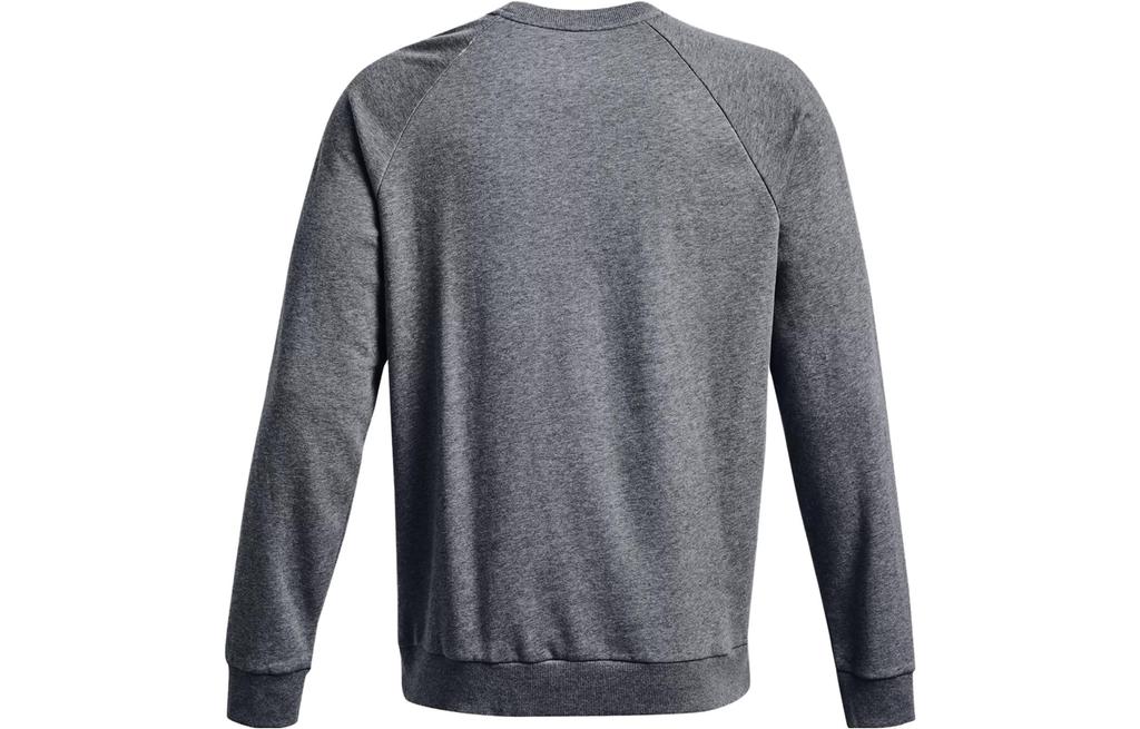 Under Armour Rival Fleece Sweatshirts Men's Gray Crew Neck Thickened Regular 1382295-012