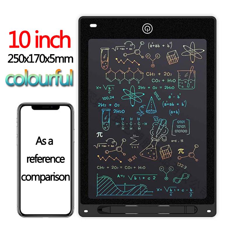 10/12/polegadas LCD colorido escrita tablet desenho quadro criança graffiti bloco de desenho brinquedos caligrafia quadro negro desenho quadro crianças brinquedos