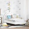 Kids Bed Frame with Headboard White 70 x 140 cm PU